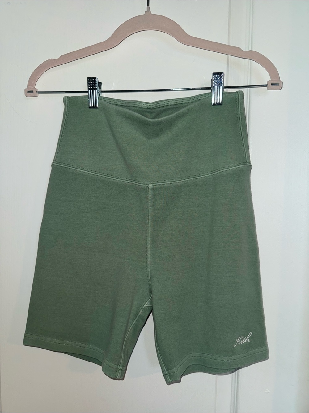 Kith Light Green Biker Shorts